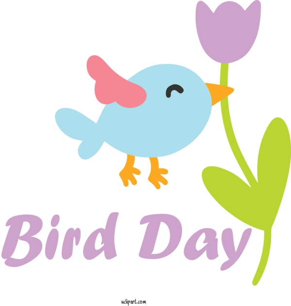 Free Holidays Birthday Greeting Card Party For International Bird Day Clipart Transparent Background