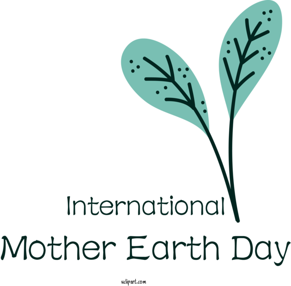 Free Holidays Leaf Plant Stem Line For International Mother Earth Day Clipart Transparent Background