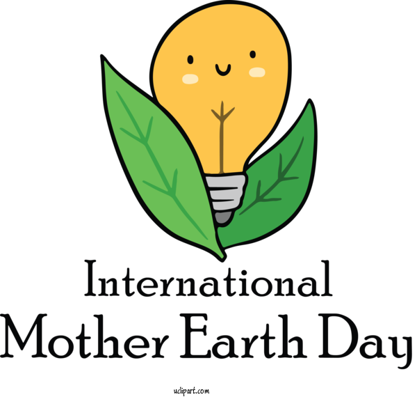 Free Holidays Leaf Plant Stem Cartoon For International Mother Earth Day Clipart Transparent Background