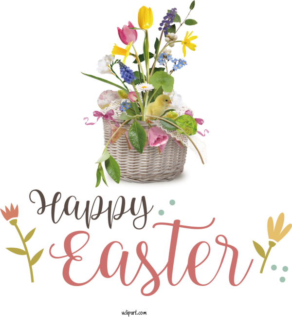 Free Holidays Floral Design Cut Flowers Flower Bouquet For Easter Clipart Transparent Background