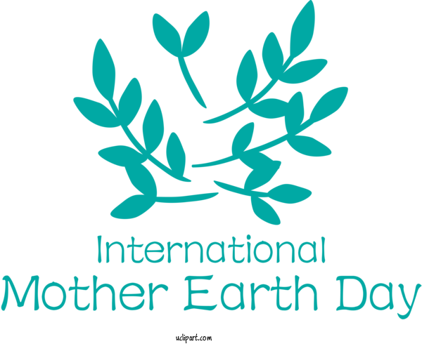 Free Holidays Logo Leaf Plant Stem For International Mother Earth Day Clipart Transparent Background