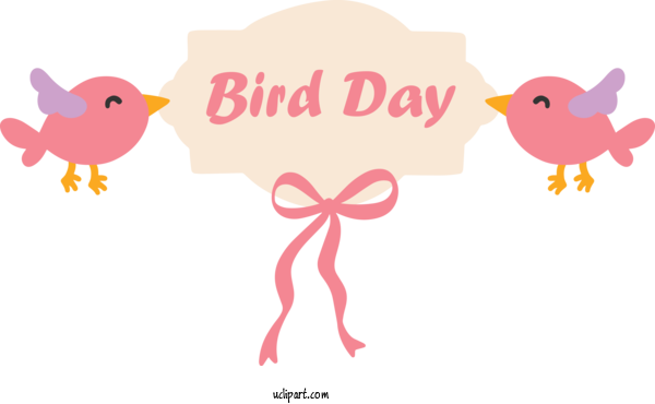 Free Holidays Birds Beak Cartoon For International Bird Day Clipart Transparent Background