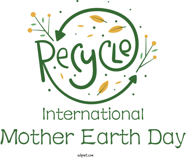 Free Holidays Logo Leaf Commodity For International Mother Earth Day Clipart Transparent Background