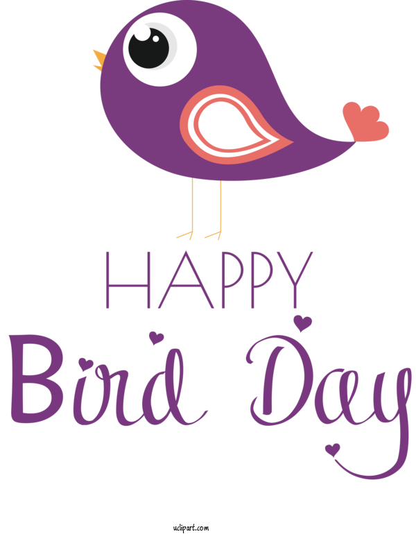 Free Holidays Birds Beak Logo For International Bird Day Clipart Transparent Background