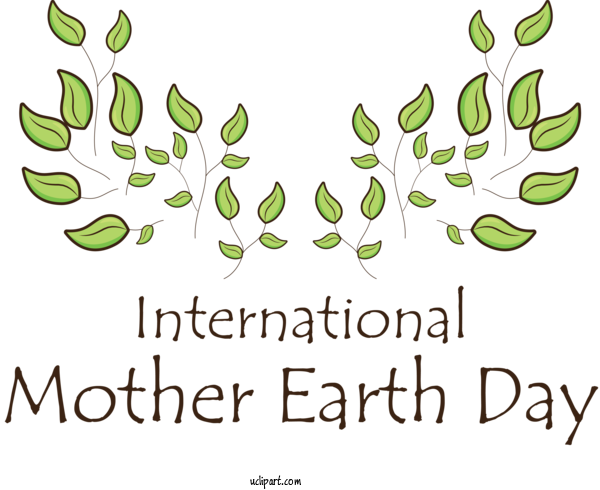 Free Holidays Leaf Plant Stem Flower For International Mother Earth Day Clipart Transparent Background