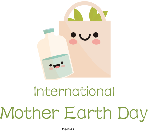 Free Holidays Logo Cartoon Line For International Mother Earth Day Clipart Transparent Background
