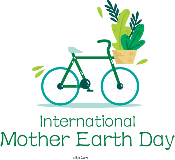 Free Holidays Bicycle Bicycle Frame Logo For International Mother Earth Day Clipart Transparent Background