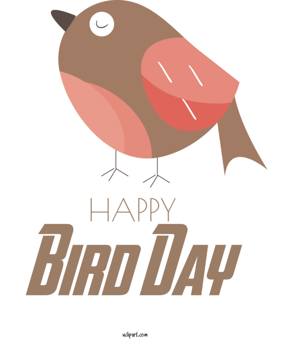 Free Holidays Logo Design Cartoon For International Bird Day Clipart Transparent Background