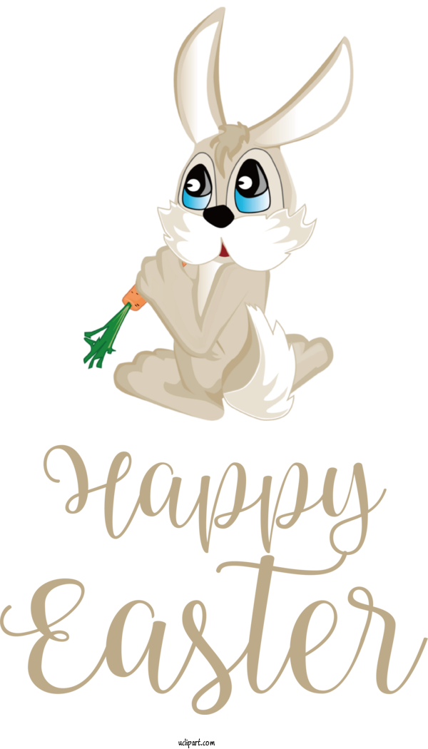 Free Holidays Cat Rabbit Hares For Easter Clipart Transparent Background