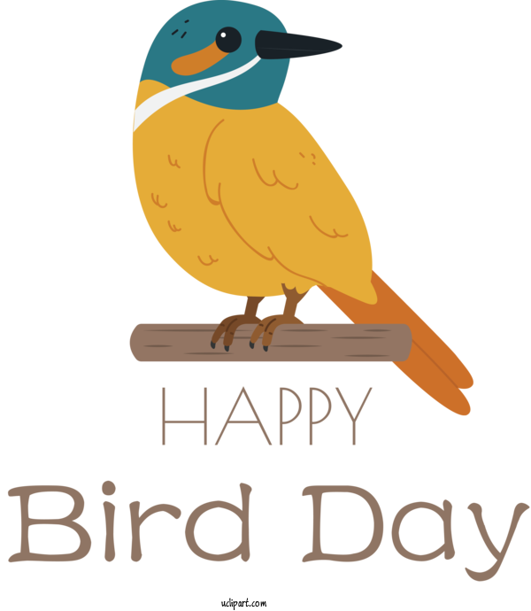 Free Holidays Birds Logo Cartoon For International Bird Day Clipart Transparent Background