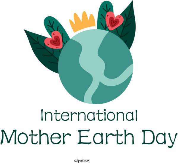 Free Holidays Logo Flower Leaf For International Mother Earth Day Clipart Transparent Background