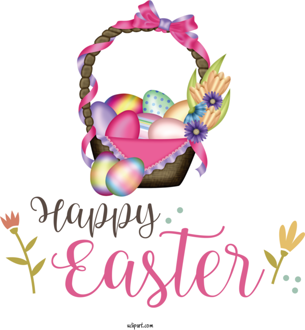 Free Holidays Easter Basket Idea Design For Easter Clipart Transparent Background
