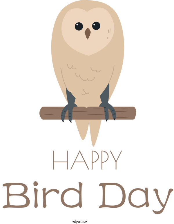 Free Holidays Owls Birds Logo For International Bird Day Clipart Transparent Background