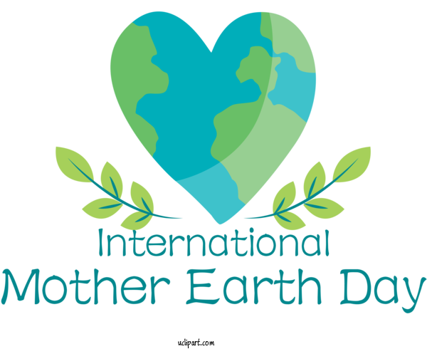 Free Holidays Logo Leaf Green For International Mother Earth Day Clipart Transparent Background