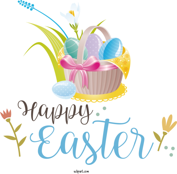Free Holidays Logo Floral Design Easter Banner For Easter Clipart Transparent Background