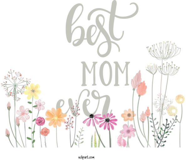 Free Holidays	 Design Painting Sticker For Mothers Day Clipart Transparent Background