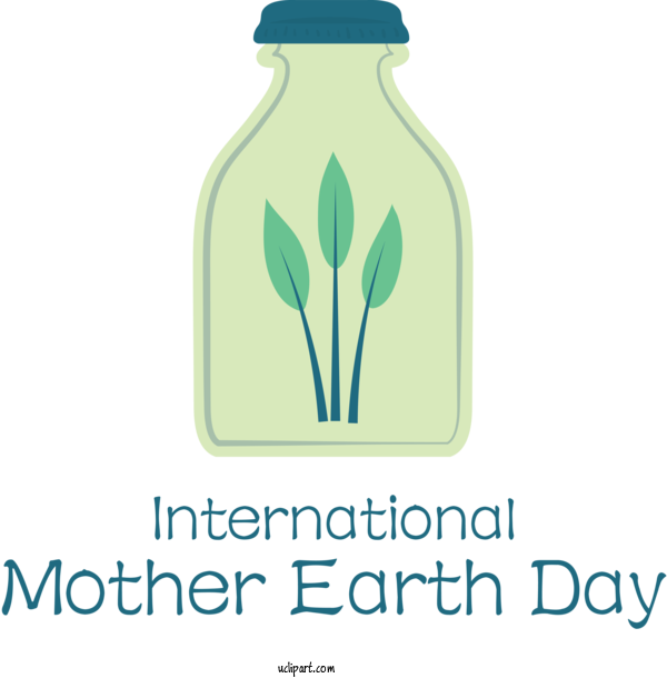 Free Holidays Logo Line Bottle For International Mother Earth Day Clipart Transparent Background