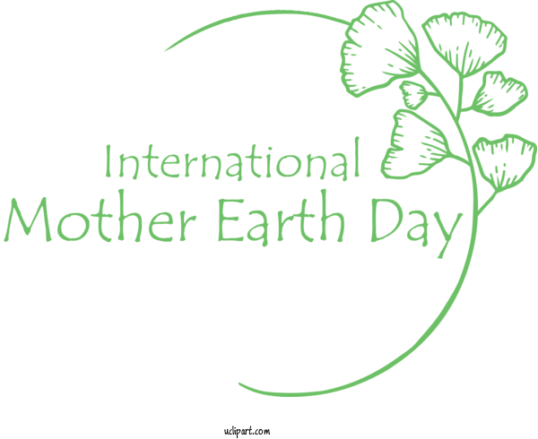 Free Holidays Design Fashion For International Mother Earth Day Clipart Transparent Background