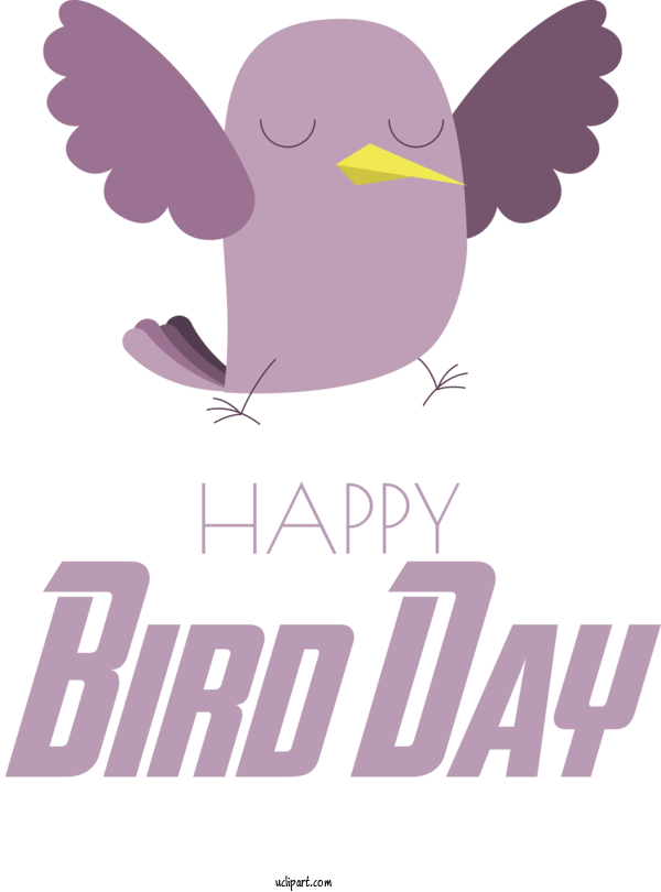 Free Holidays Birds Logo Cartoon For International Bird Day Clipart Transparent Background