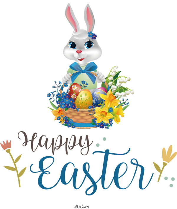 Free Holidays Easter Bunny Easter Egg Chocolate For Easter Clipart Transparent Background