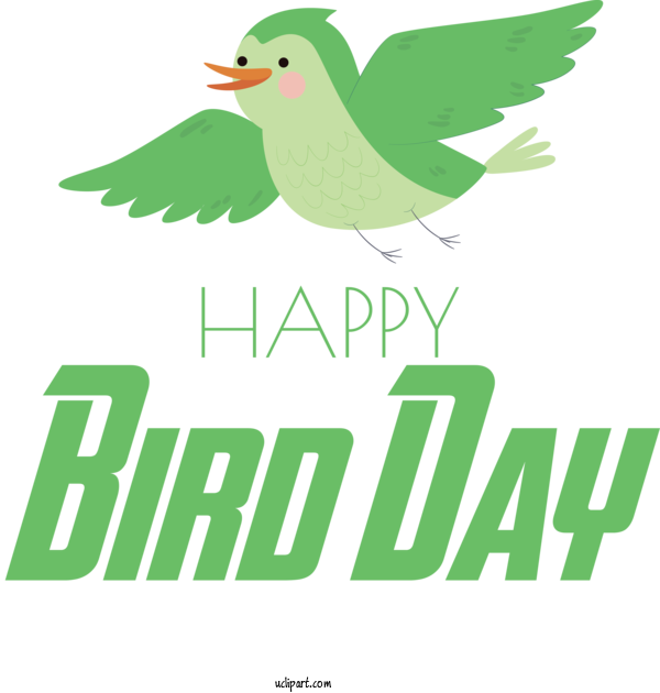 Free Holidays Birds Logo For International Bird Day Clipart Transparent Background