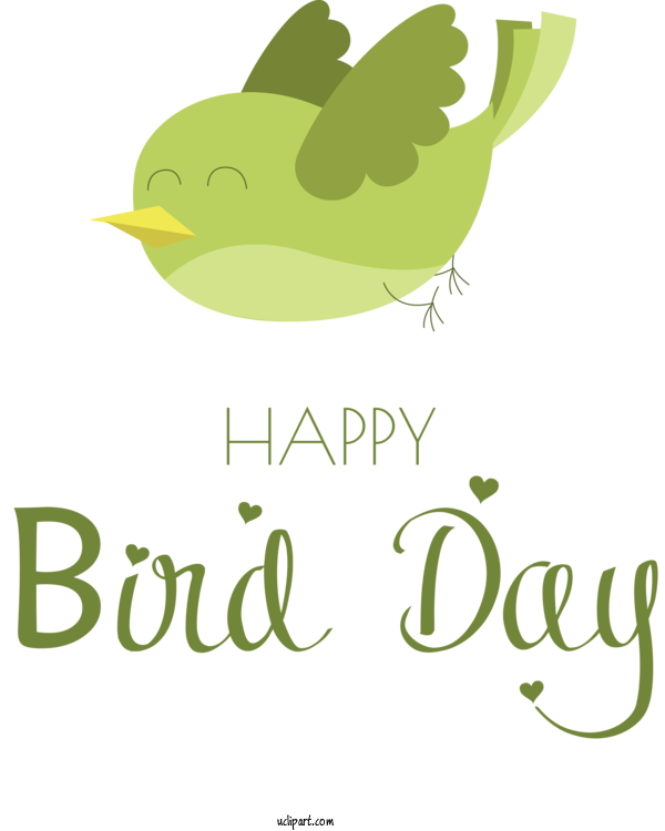 Free Holidays Logo Birds Beak For International Bird Day Clipart Transparent Background