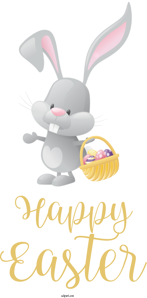 Free Holidays Easter Bunny Rabbit Chocolate Bunny For Easter Clipart Transparent Background