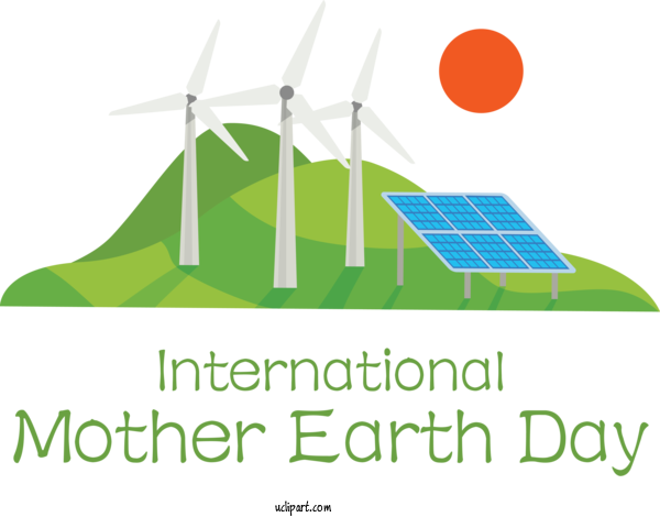 Free Holidays Logo Energy Font For International Mother Earth Day Clipart Transparent Background