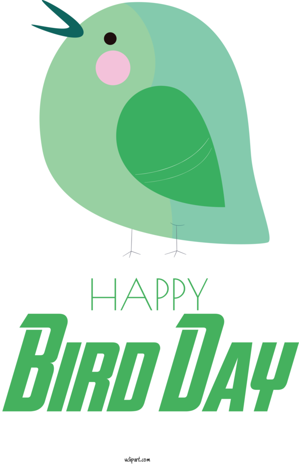 Free Holidays Logo Design Leaf For International Bird Day Clipart Transparent Background