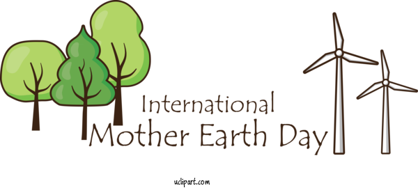 Free Holidays Flower Plant Stem Logo For International Mother Earth Day Clipart Transparent Background