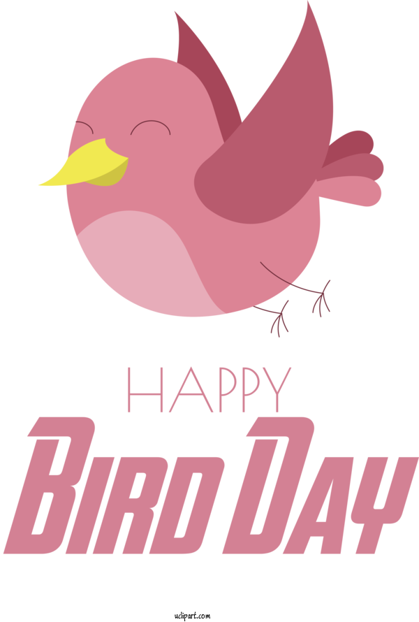 Free Holidays Birds Ducks Logo For International Bird Day Clipart Transparent Background