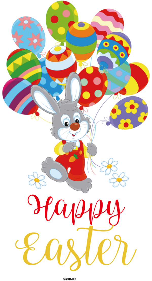 Free Holidays Royalty Free Easter Bunny Cartoon For Easter Clipart Transparent Background