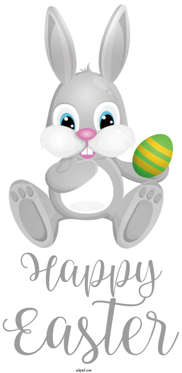 Free Holidays Hares Cat Easter Bunny For Easter Clipart Transparent Background