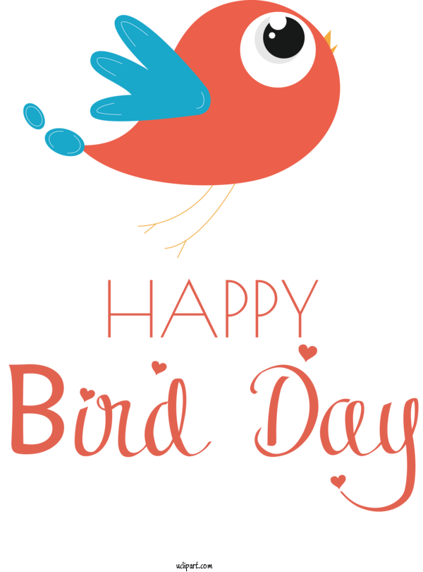 Free Holidays Birds Beak Design For International Bird Day Clipart Transparent Background