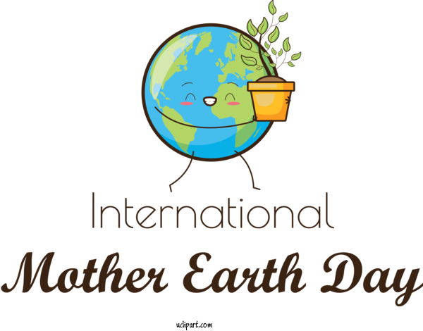Free Holidays Logo Meter Line For International Mother Earth Day Clipart Transparent Background