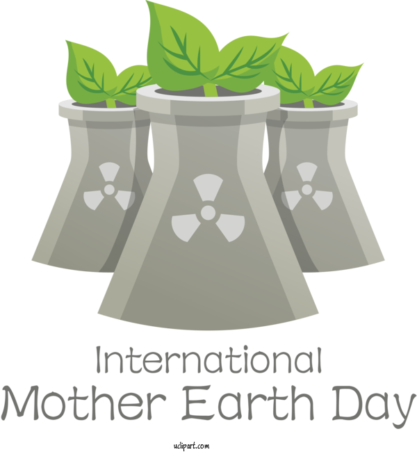 Free Holidays Leaf Green Flowerpot For International Mother Earth Day Clipart Transparent Background