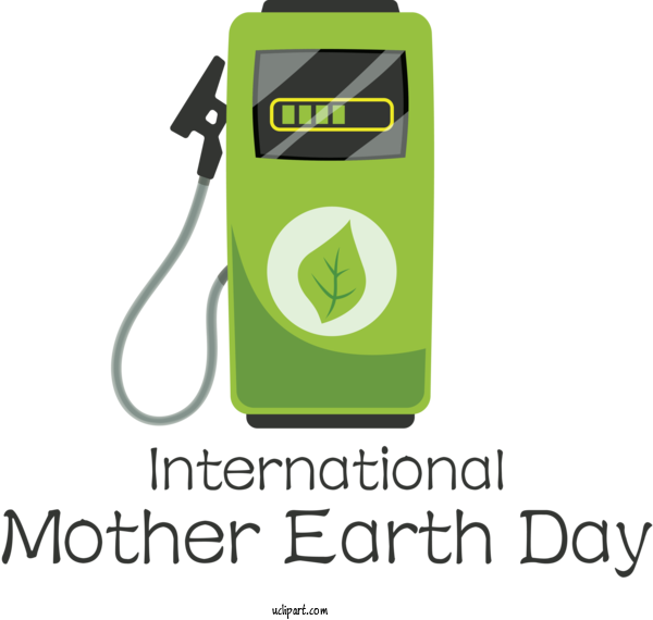 Free Holidays Logo Font Green For International Mother Earth Day Clipart Transparent Background