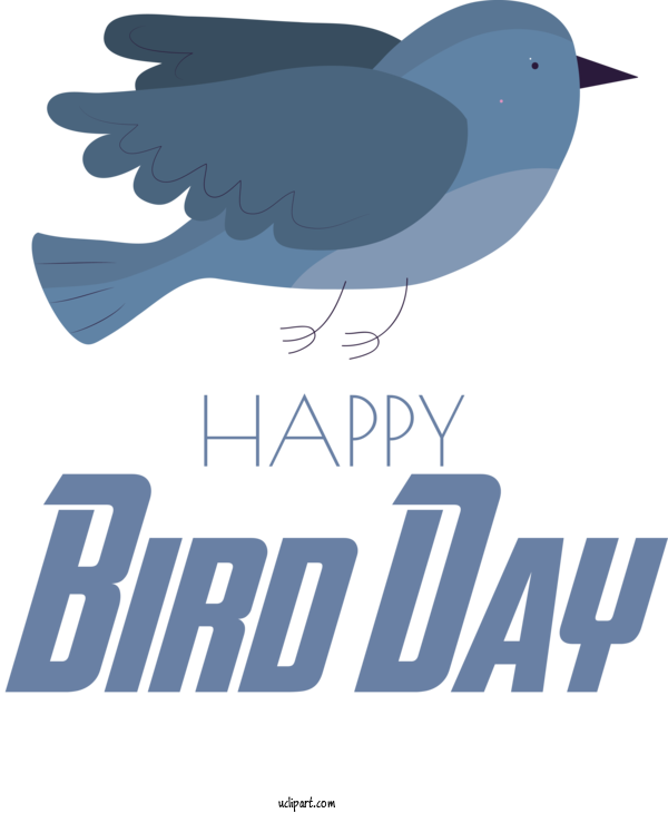 Free Holidays Birds Design Logo For International Bird Day Clipart Transparent Background