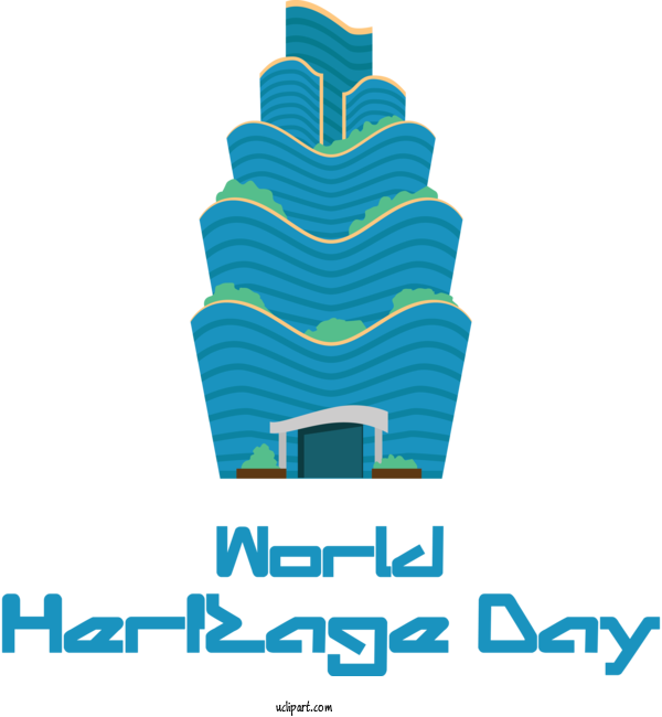 Free Holidays Logo Design Line For World Heritage Day Clipart Transparent Background