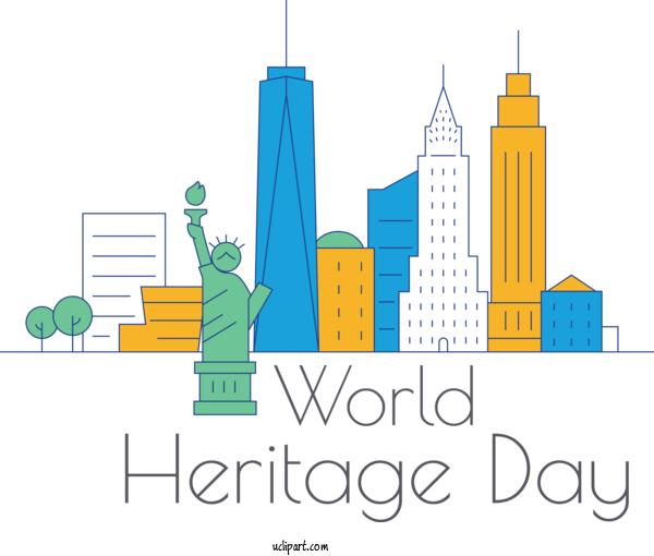 Free Holidays Logo Design Font For World Heritage Day Clipart Transparent Background