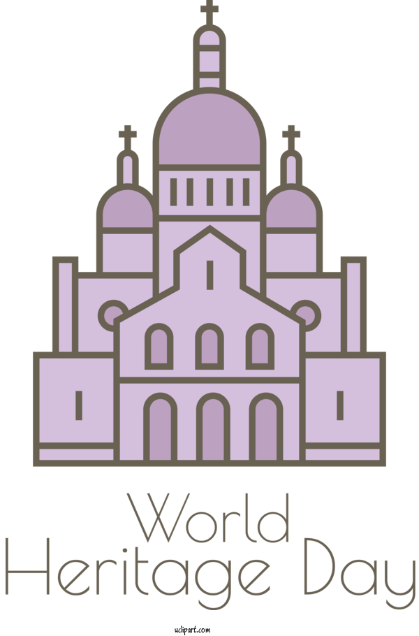 Free Holidays Design Logo Façade For World Heritage Day Clipart Transparent Background
