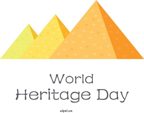Free Holidays Line Triangle Yellow For World Heritage Day Clipart Transparent Background