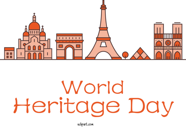 Free Holidays Logo Design Façade For World Heritage Day Clipart Transparent Background