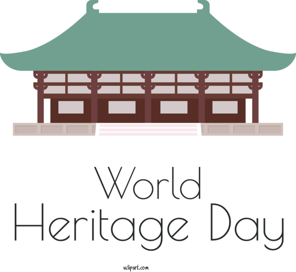 Free Holidays Design Logo Furniture For World Heritage Day Clipart Transparent Background
