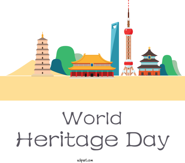 Free Holidays Tourist Attraction Tourism Landmark For World Heritage Day Clipart Transparent Background