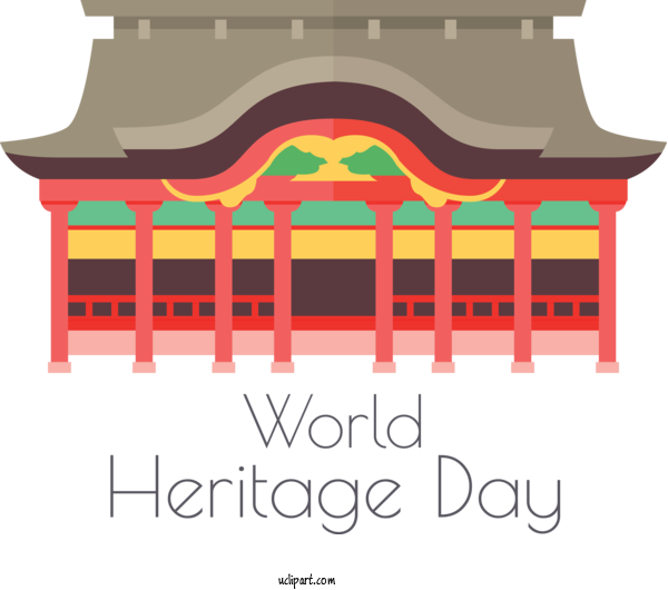 Free Holidays Chinese Architecture Façade Line For World Heritage Day Clipart Transparent Background