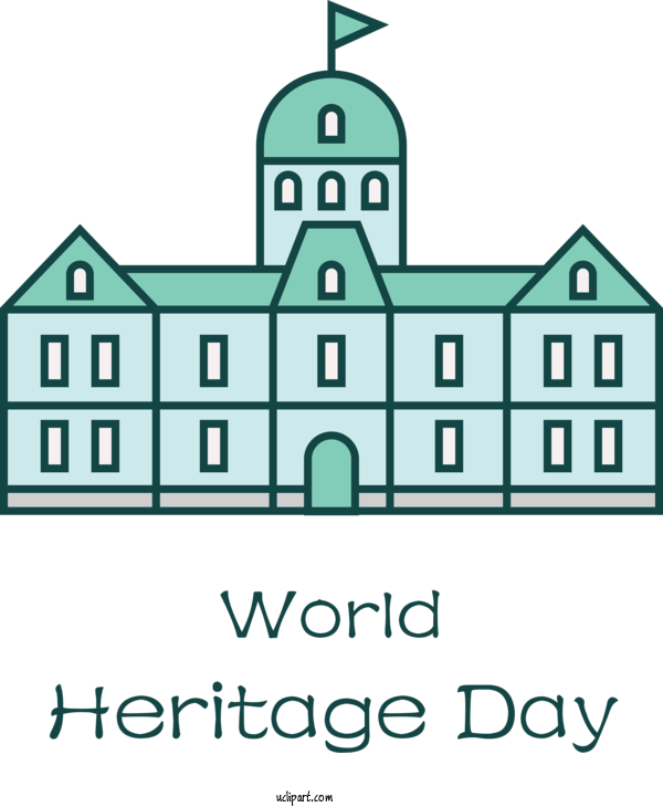 Free Holidays Cartoon Design Line For World Heritage Day Clipart Transparent Background