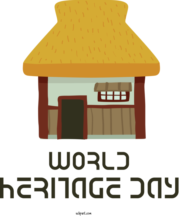 Free Holidays Logo Design Shed For World Heritage Day Clipart Transparent Background