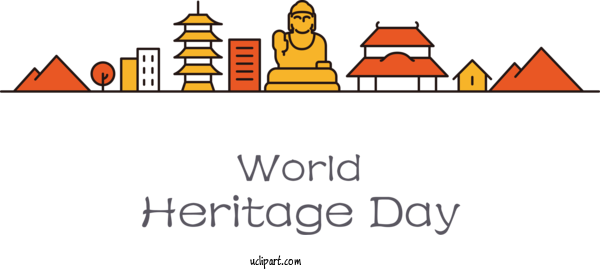 Free Holidays Design Diagram Line For World Heritage Day Clipart Transparent Background