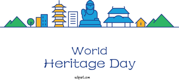 Free Holidays Diagram Design Line For World Heritage Day Clipart Transparent Background
